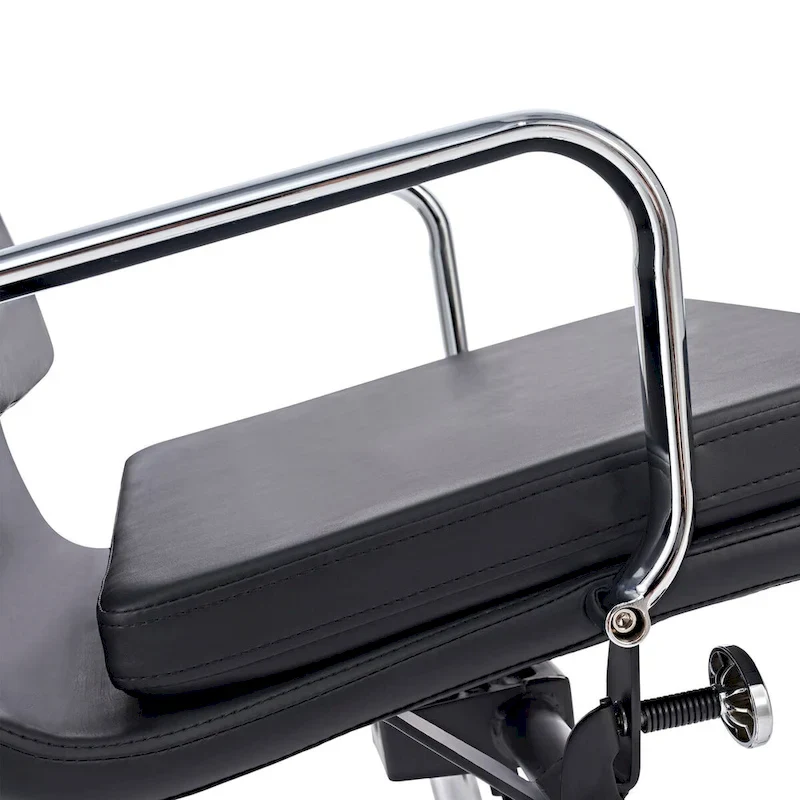 Office Chair PU Leather Adjustable ErgoChair with Thickened Cushion - N/A