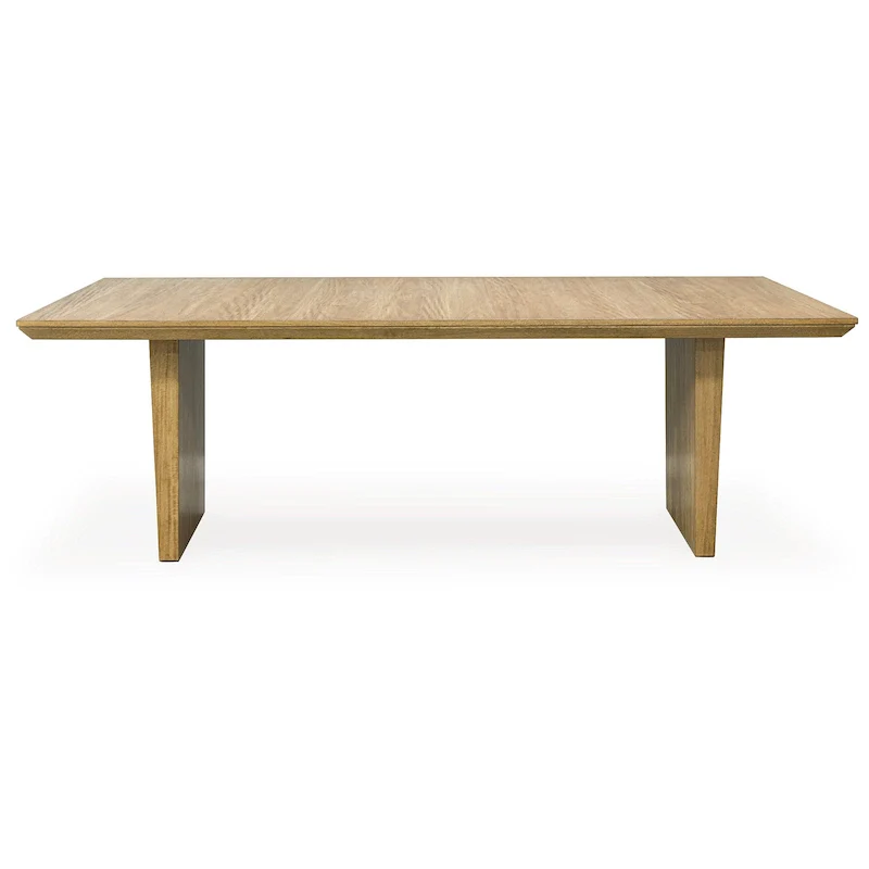 Sherbana Light Brown Rectangular Dining Extension Table - 40W x 90D x 30H
