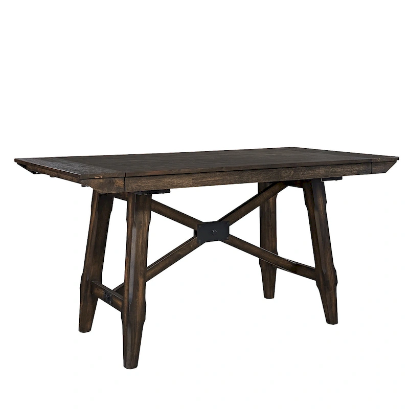 Double Bridge Dark Chestnut Gathering Table Set