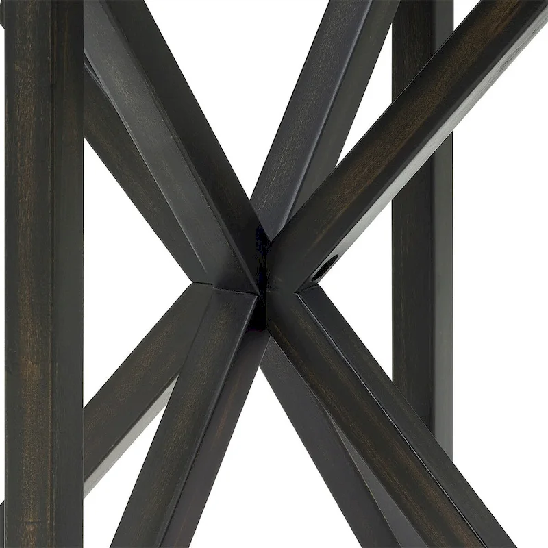 Tempered Glass Coffee Table Solid Wood Base Round Transparent Glass Top