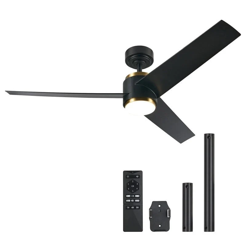 CO-Z 52  LED Ceiling Fan with Dimmable Light Kit and Remote Control - 52 Inches