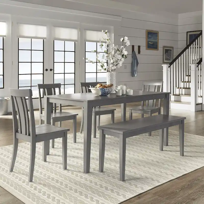 Farmhouse Wood Dining Bench