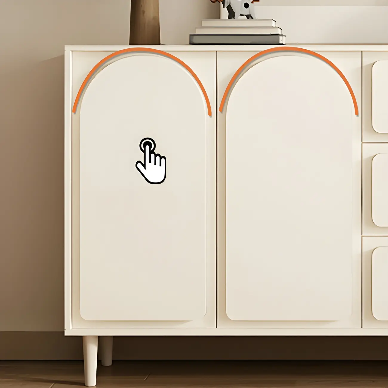 Modern White Wood Dressers & Chests with Soft Close Drawers