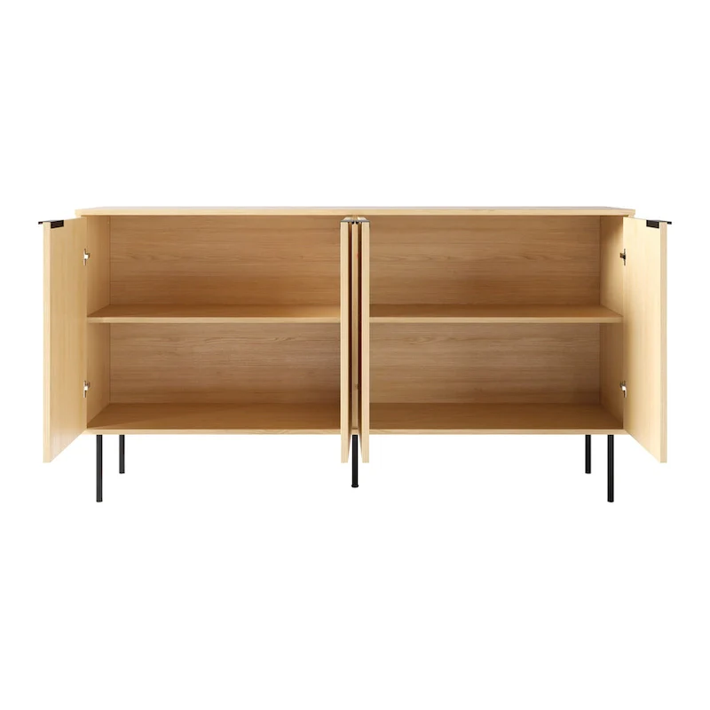 Alexander Fluted Sideboard Cabinet Buffet - 62