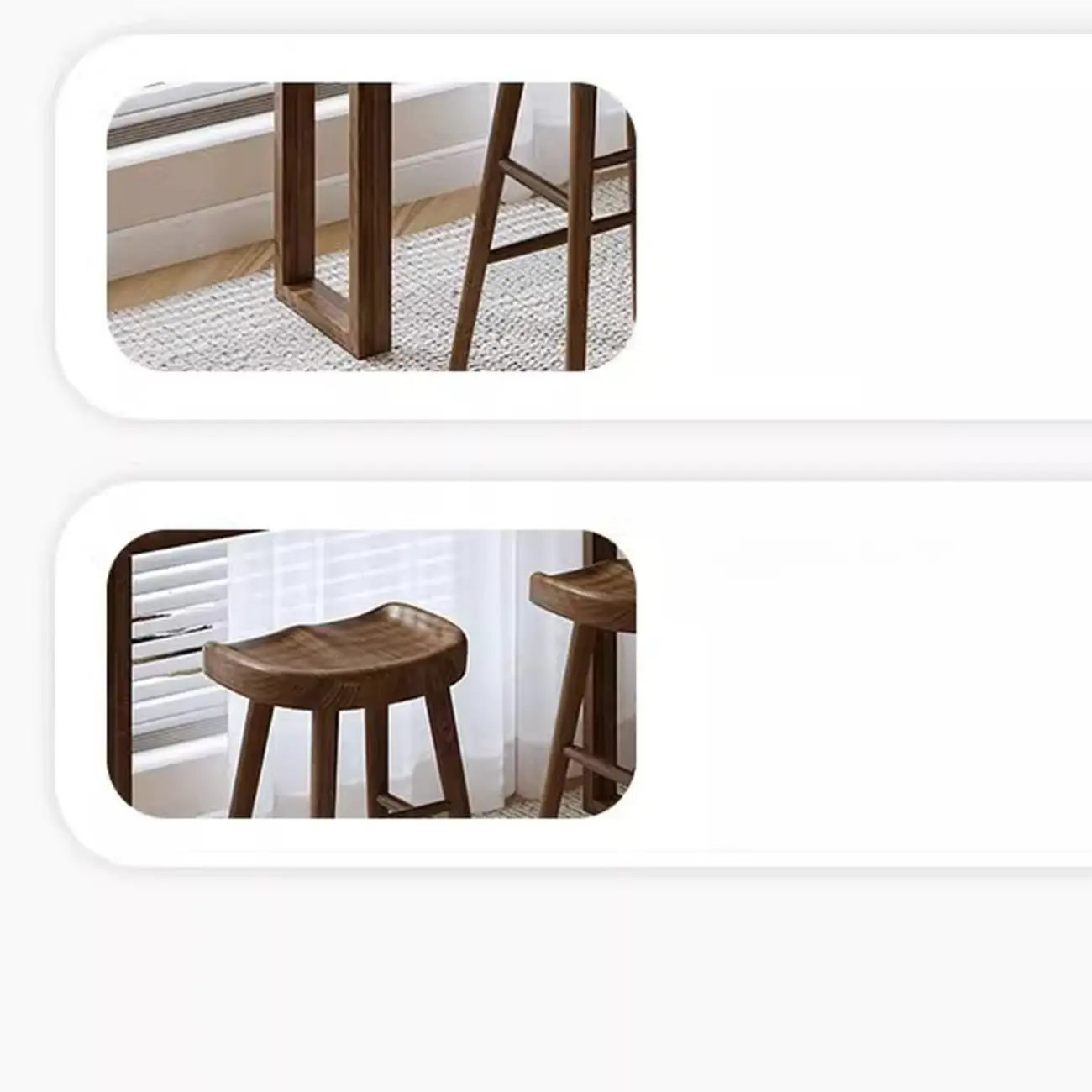 Casual Brown Wood Sled Base Bar Table