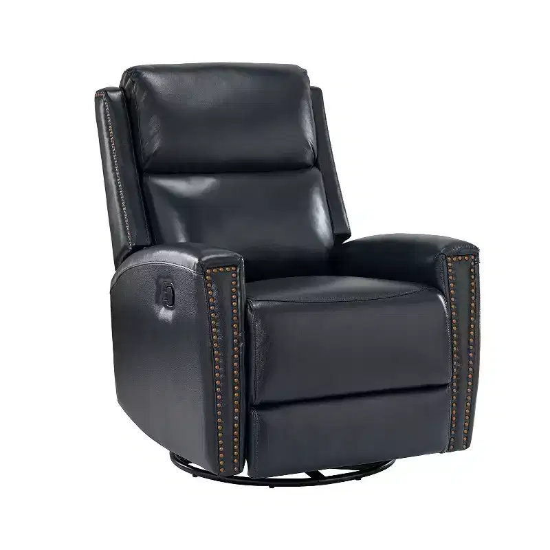 Hilario Fall 30.31 Wide Genuine Leather Swivel Rocker Recliner Deal of the day| ART OF LIVING DESIGNS