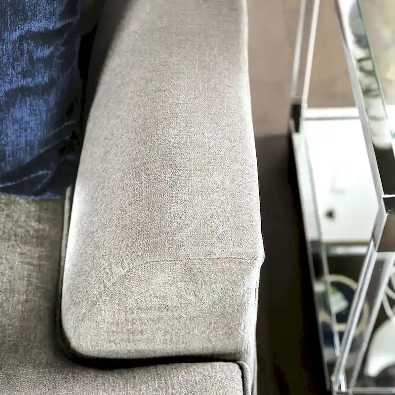 Ilka Transitional Chenille L-Shaped Flared Arms Sectional by Furniture of America