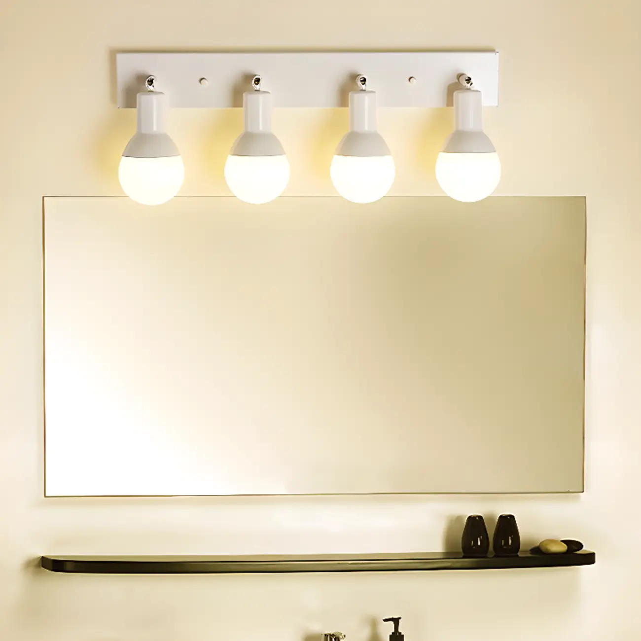Modern White Multi -Light Bathroom LED Vanity Light