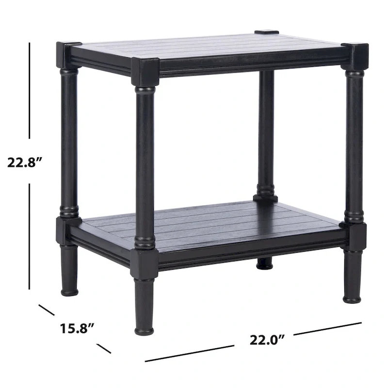 SAFAVIEH Metije Rectangle Accent Table - 22 W x 15.8 L x 22.8 H - 22Wx16Dx23H