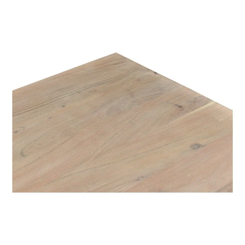 Aurelle Home Tina Modern Solid Acacia Wood Dining Table