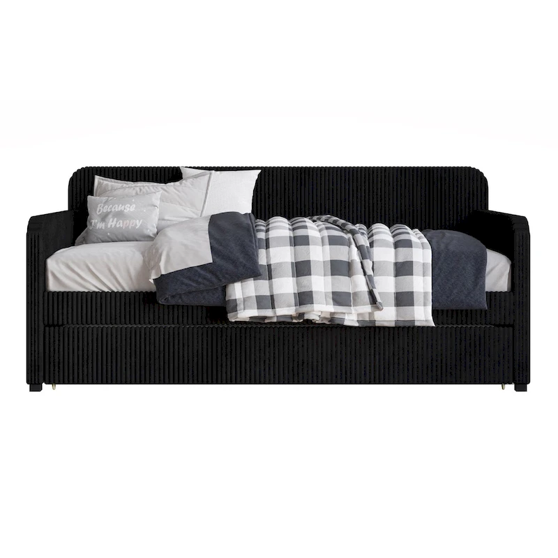 Melissa Twin Upholstered Daybed with Trundle