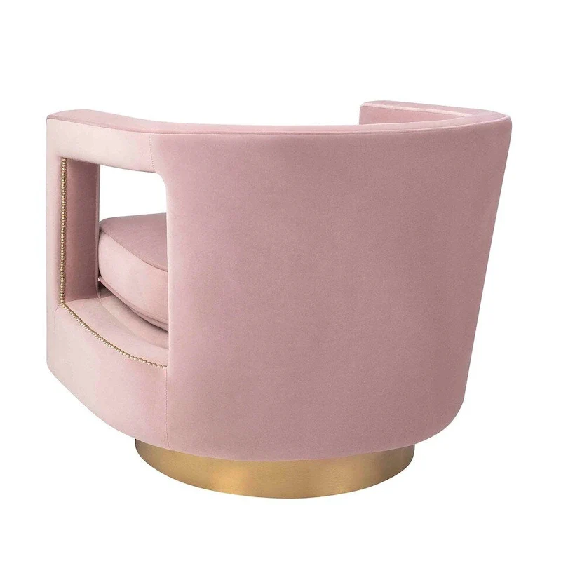 Stark Modern Velvet Swivel Accent Chair