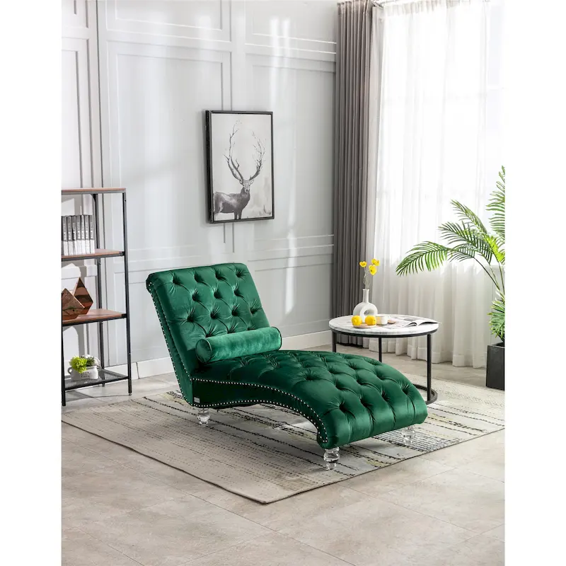 Leisure concubine sofa with acrylic feet