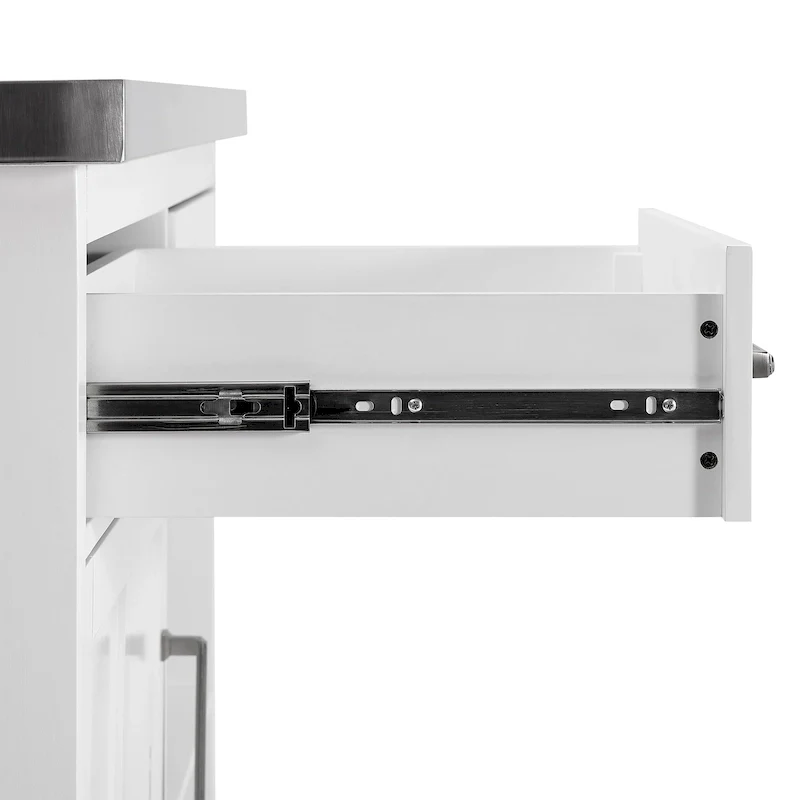 Crosley Silvia Stainless Steel Top Kitchen Island - 28d x 46w x 36.5h