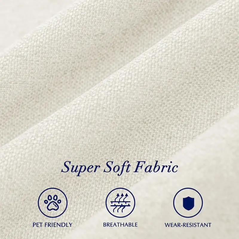 Subrtex Linen Parsons Upholstered Button Dining Chair (2-Pack)