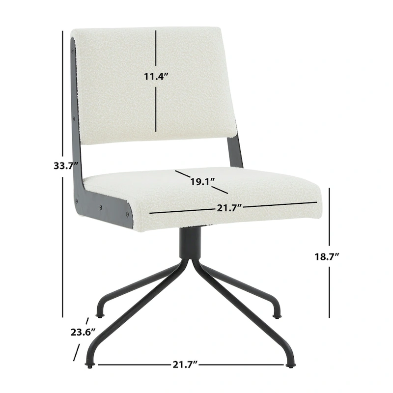 SAFAVIEH Couture Kanja Swivel Office Chair - 22Wx24Dx34H