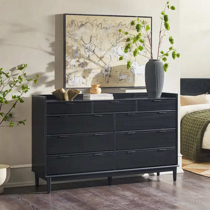 Middlebrook Modern Gallery Top Solid Wood Dresser