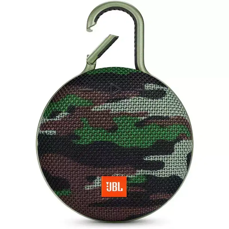 Refurbished: JBL CLIP 3 Waterproof Portable Bluetooth Speaker Squad Camo - Manufacturer Refurbished