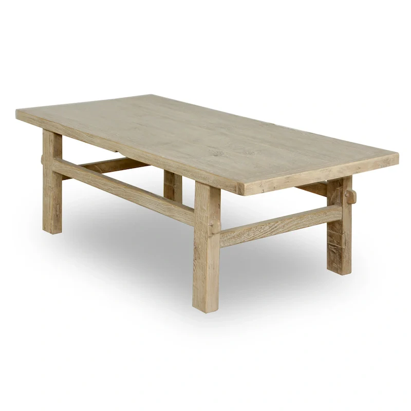 Hermosa Rustic Coffee Table Small Weathered Natural 48x22x16 - 48 x 22 x 16