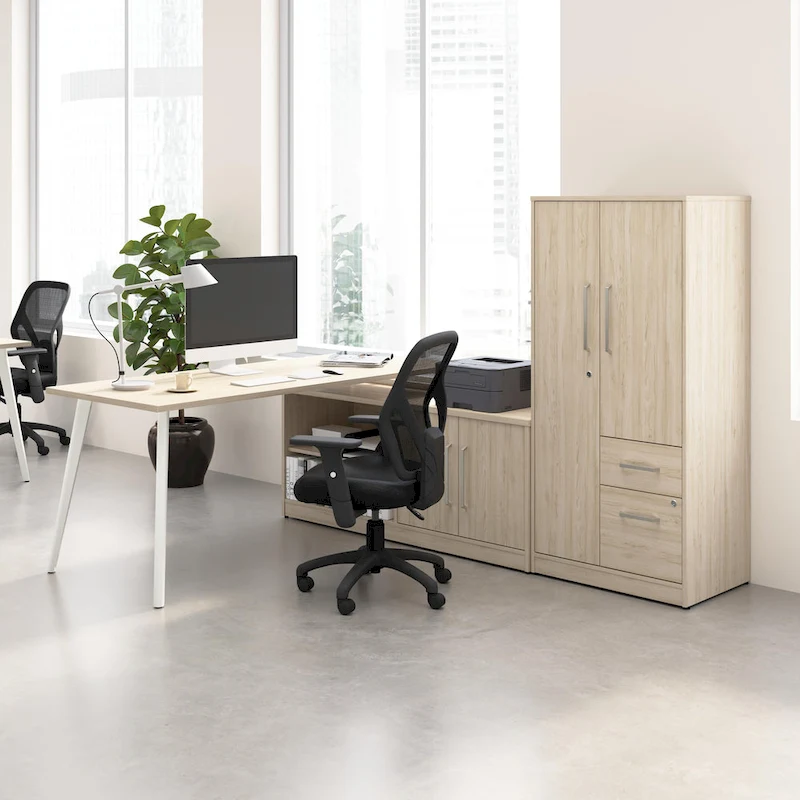 Bush Business Furniture Vista Wardrobe Cabinet with Drawers