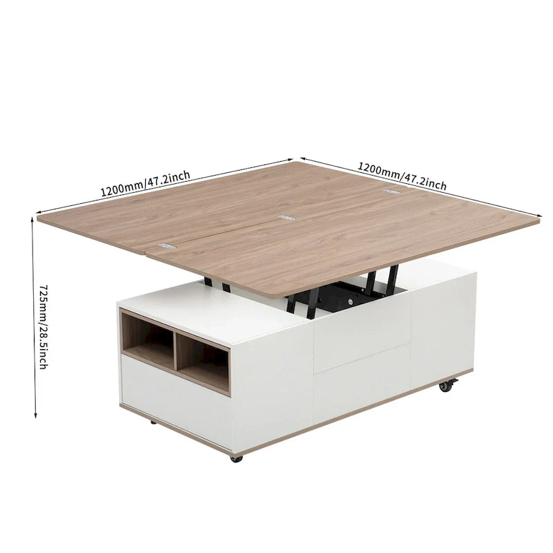 Merax Modern Lift Top Coffee Table Multifunctional Table