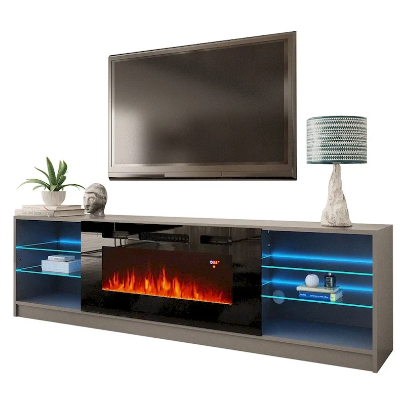 Amsden Electric Fireplace TV Stand