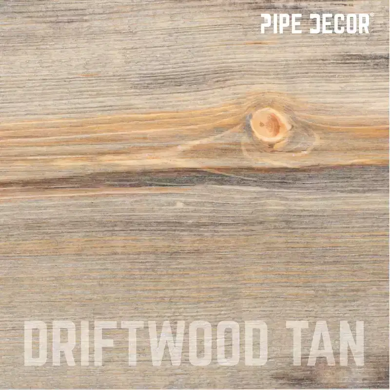 RESTORE Driftwood Tan 36 in. Wood Shelf (Wood Only) by Pipe Decor