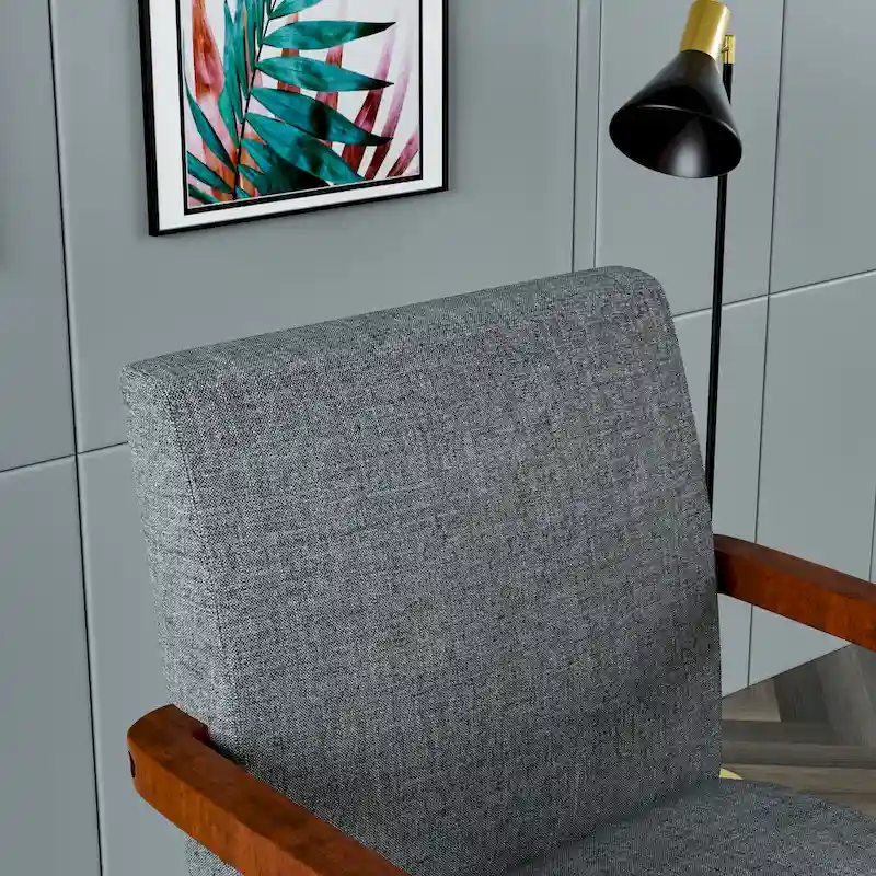 Grey 18.7 Arm Chairs with Round Table (Set of 2)