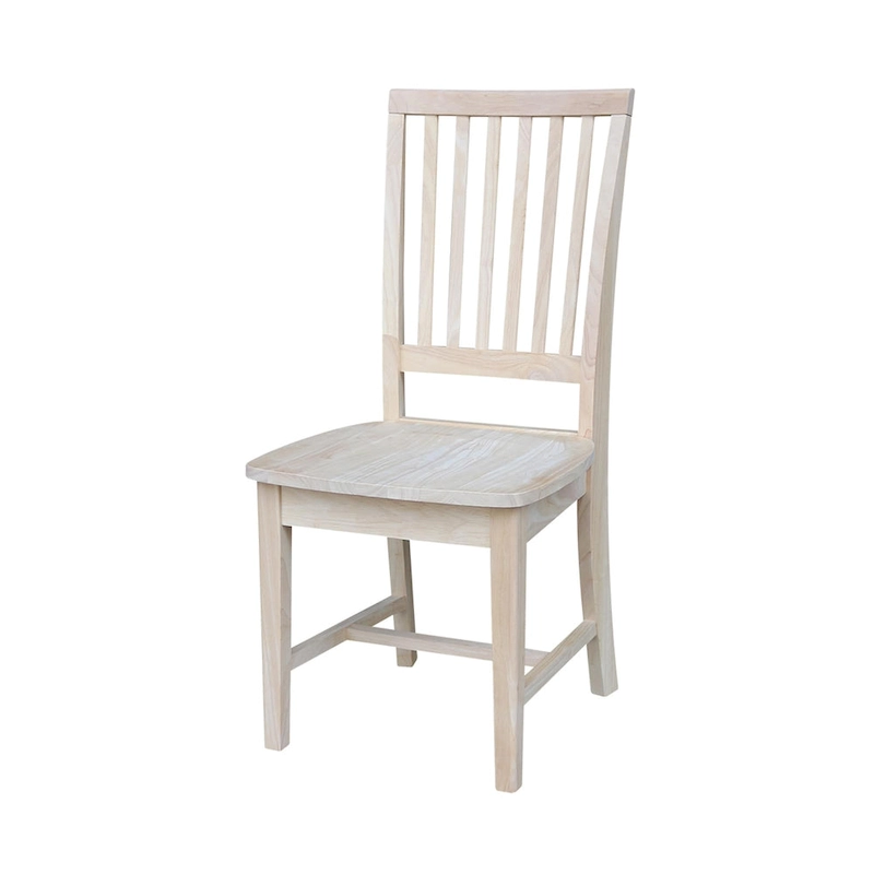 Solid Wood Mission Dining Side Chairs, Set of 2