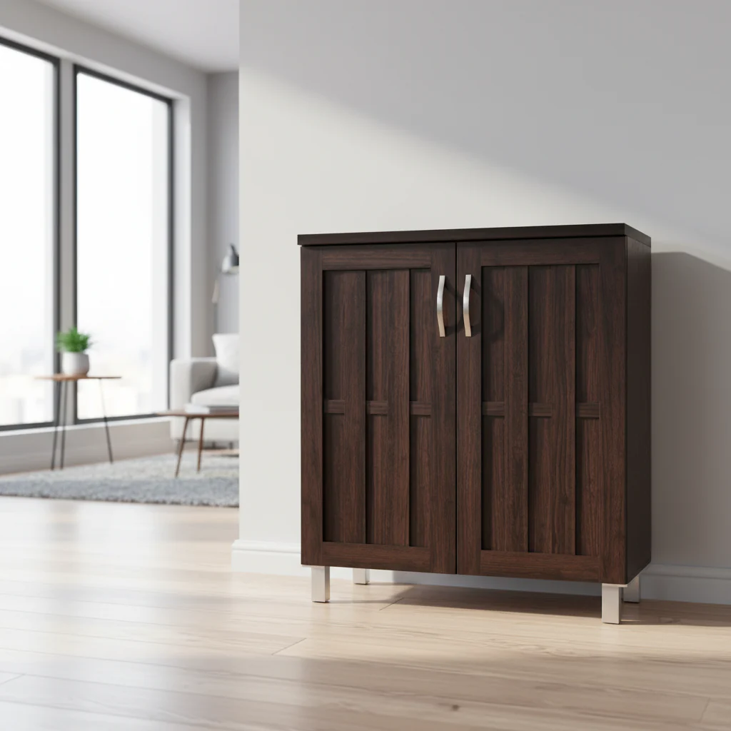 Modern and Contemporary Dark Brown Sideboard Storage Cabinet