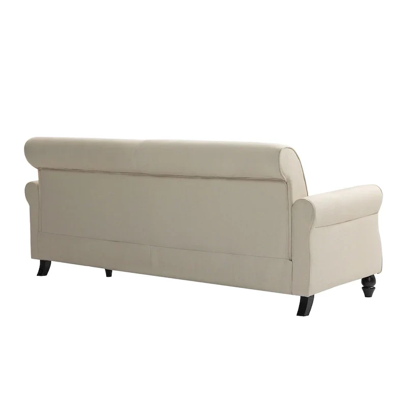 73 Sofa with Nailhead Trim Rolled Arms