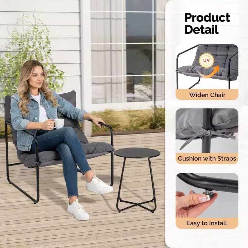 3 Piece Patio Bistro Set