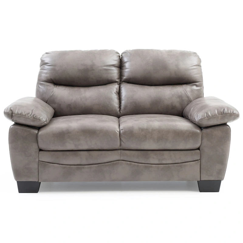 Marta Faux Leather Loveseat