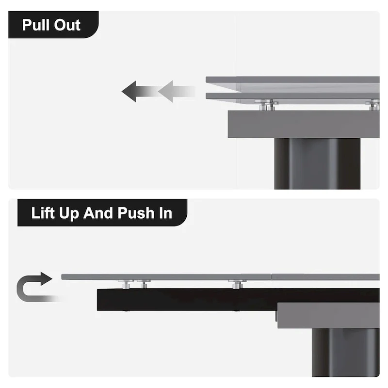 9 - Piece 94.48 Extendable Sintered Stone Dining Table with 8 Chairs Dining Set