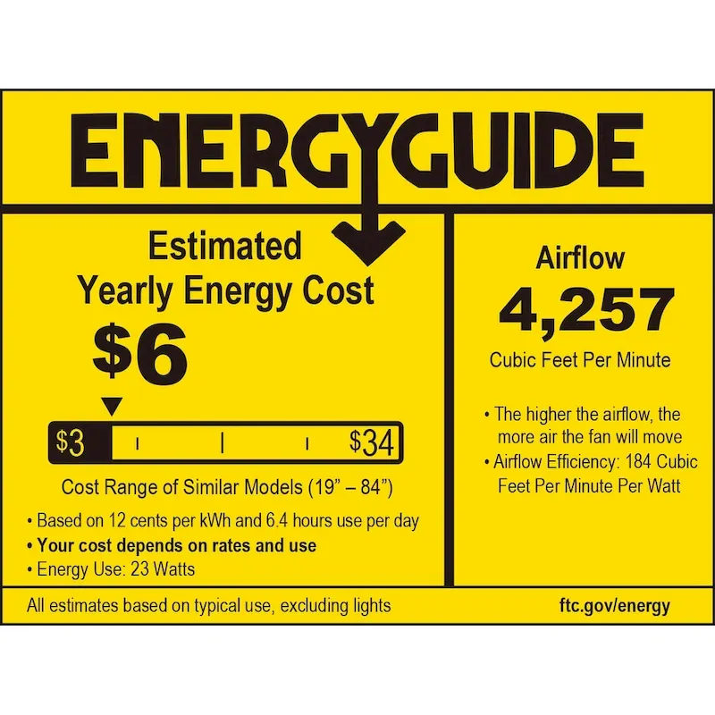 Kute5 52 inch Indoor/Outdoor Ceiling Fan