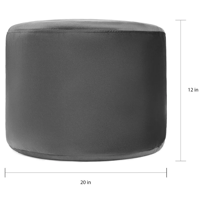 Gouchee Home Belgique Velvet Pouf Ottoman