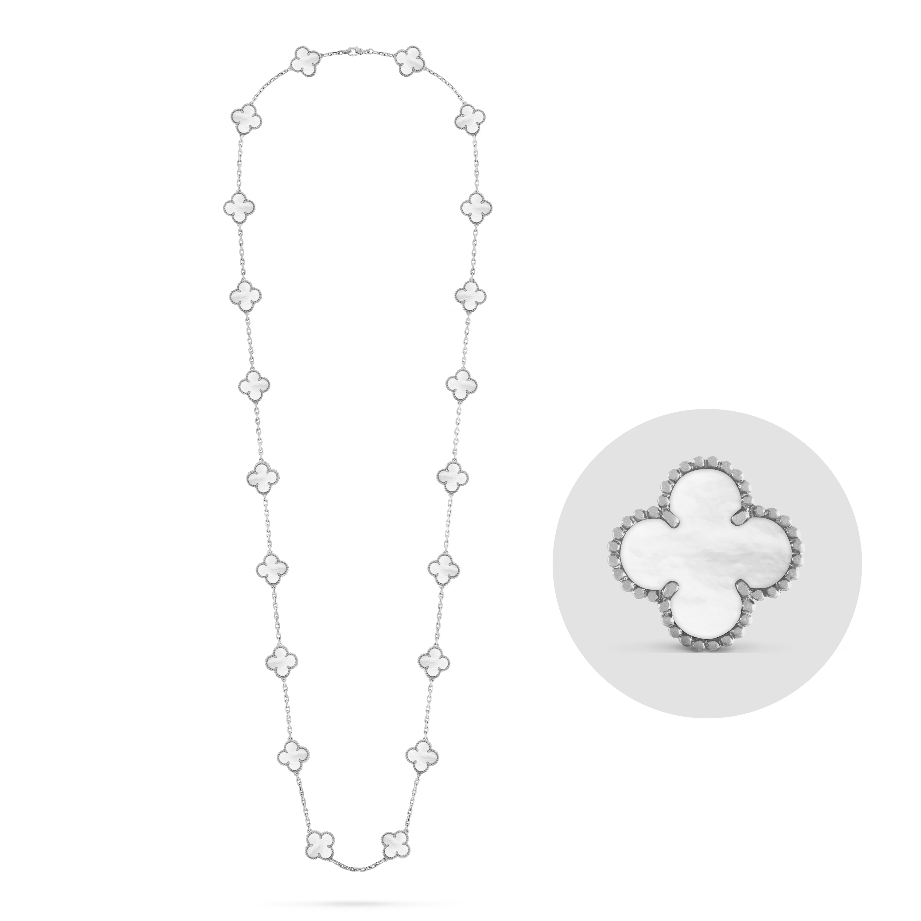 VCN069 VCA 20 motif long necklace - ccjewelryacc