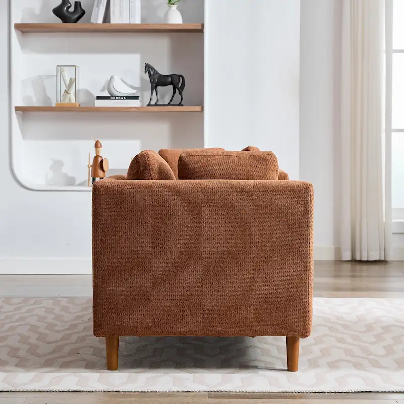 Double-Sided Upholstered Chaise Lounge - Seats 2