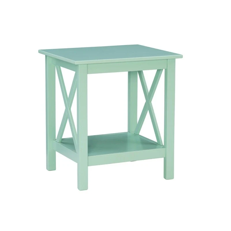 Ripplewood Farmhouse X-Base Side End Table