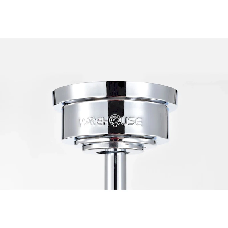 Caderina 52 Inch Chrome Finished 4 Light, 5 Blades Ceiling Fan with Remote