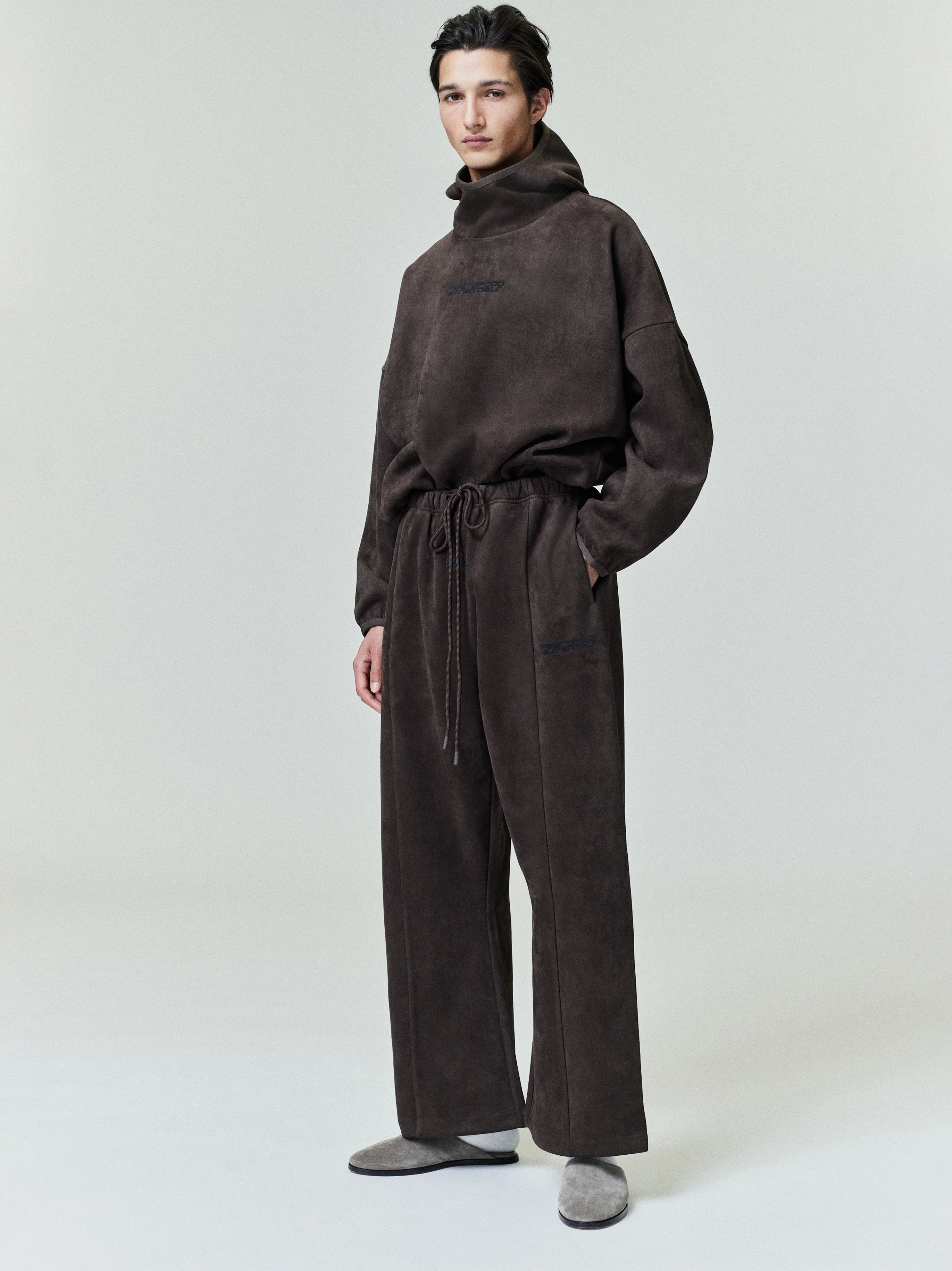 Suede Fleece Modern Hoodie