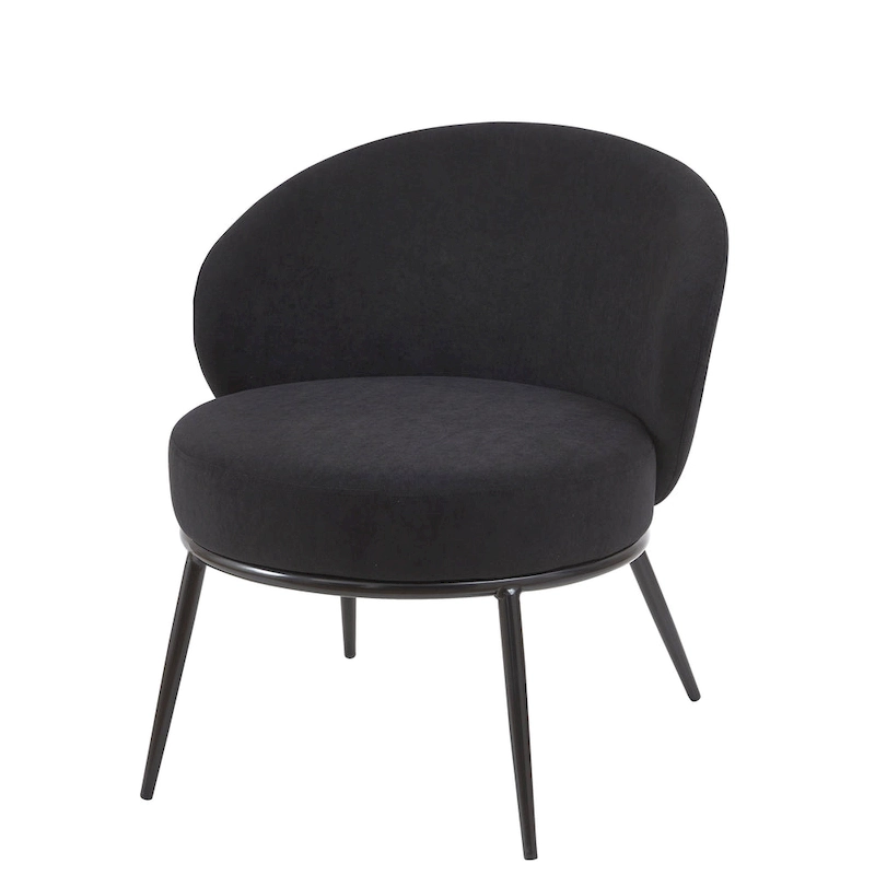 Mid Century Velvet Upholstered Living Room Accent Chair