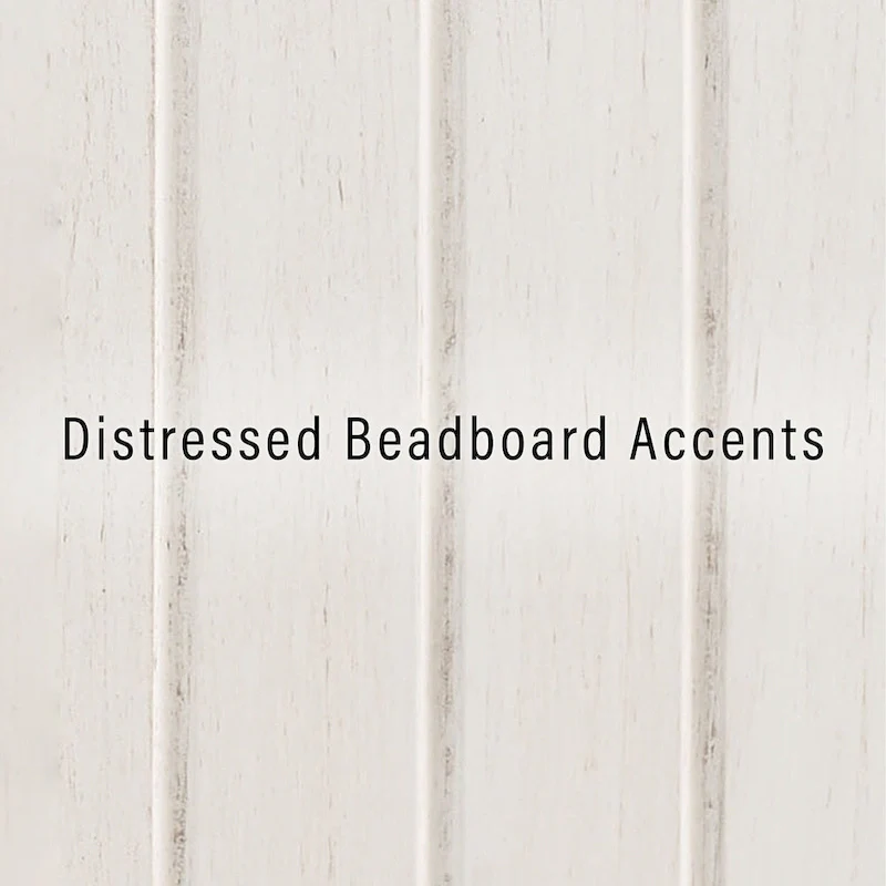 Distressed White Kitchen Pantry