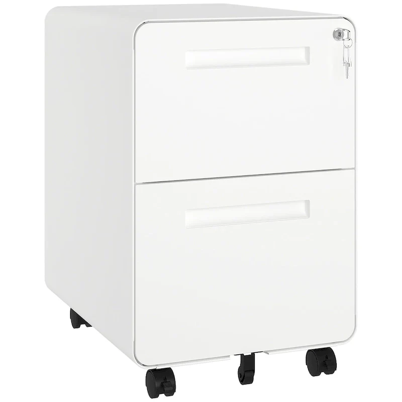 Modern 24.8  2-drawer Rolling Locking Steel File Cabinet