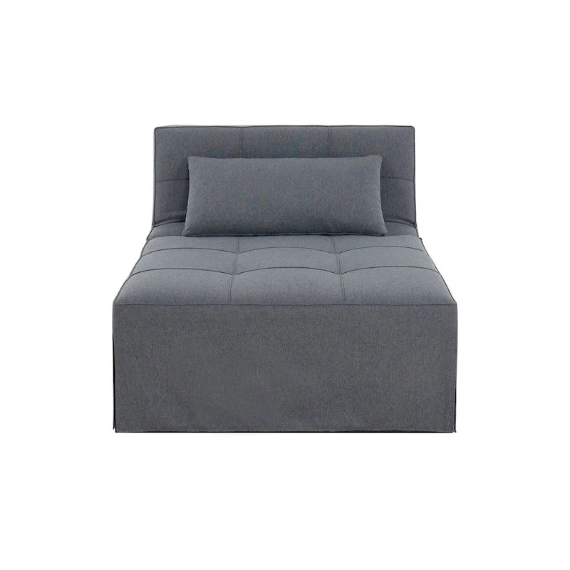 Sleeper Chair Bed, 4 In 1 Multi-Function Convertible Ottoman Bed, Breathable Linen Bed Chair, Convertible Sofa Bed