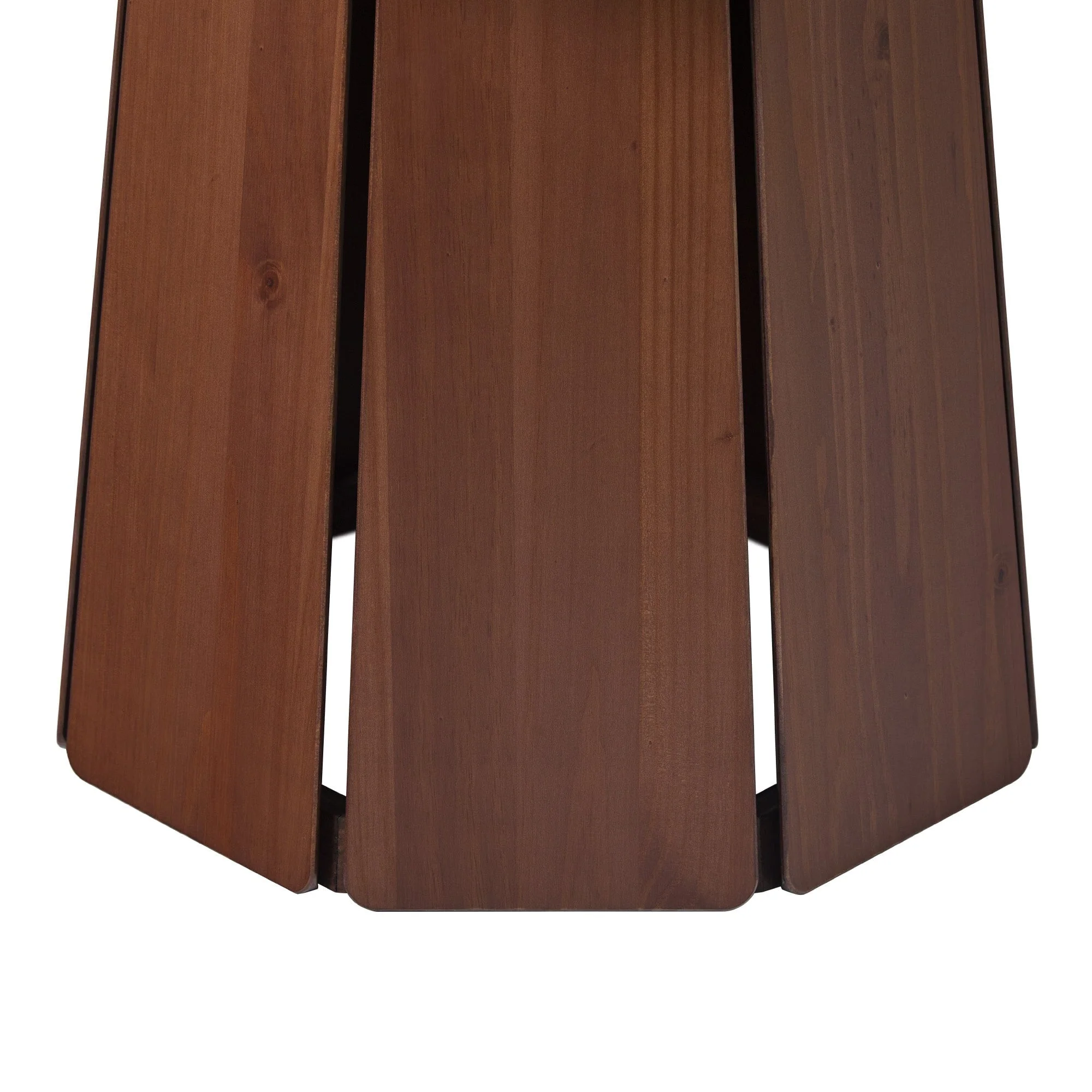 Koa 48 Round Solid Wood Pedestal Dining Table