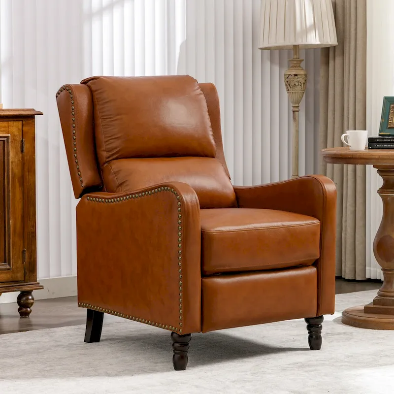 Genuine Leather Recliner Chair for Living Room
