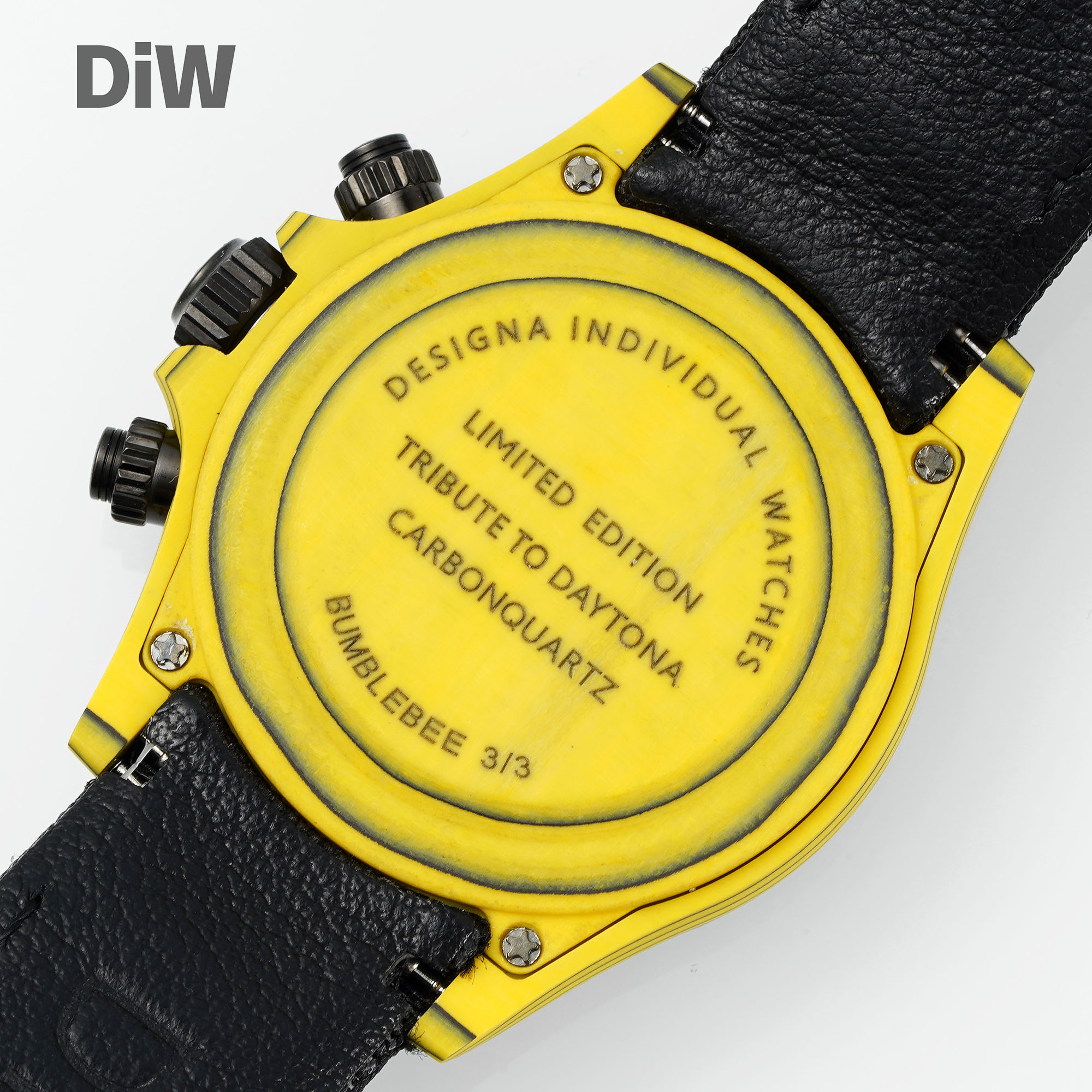 Fond de boite jaune avec gravure DiW Bumblebee 3/3