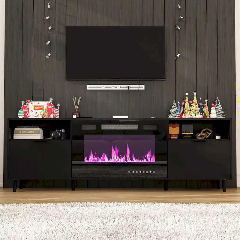 Fireplace TV Stand Electric Fireplace TV Console w/Remote Control