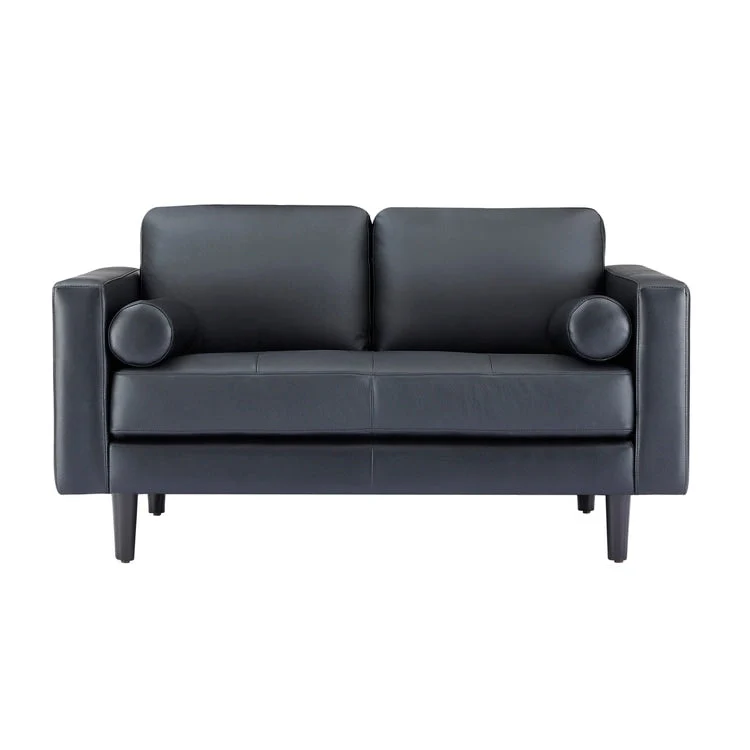 Genuine Mid-Century Leather Sofa